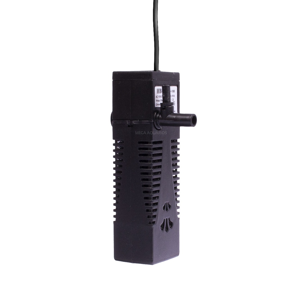 Filtro interno com bomba esponja biológica aquário pequeno até 36L beteita HBO 180lh 3.5W bivolt