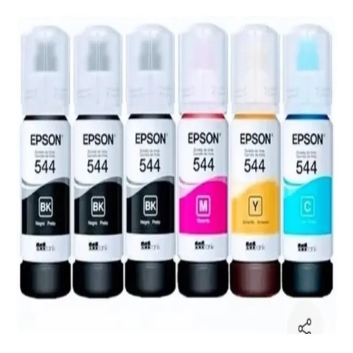 Kit De 6 Refil Tintas T544 L3110 L3154 Shopee Brasil 4804