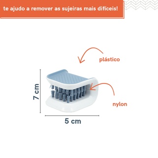 Escova de limpeza para talheres multiuso azul - Oikos
