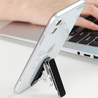 Suporte para Celular Adesivo Dobrável Universal Alumínio 2 Posições Mesa Display