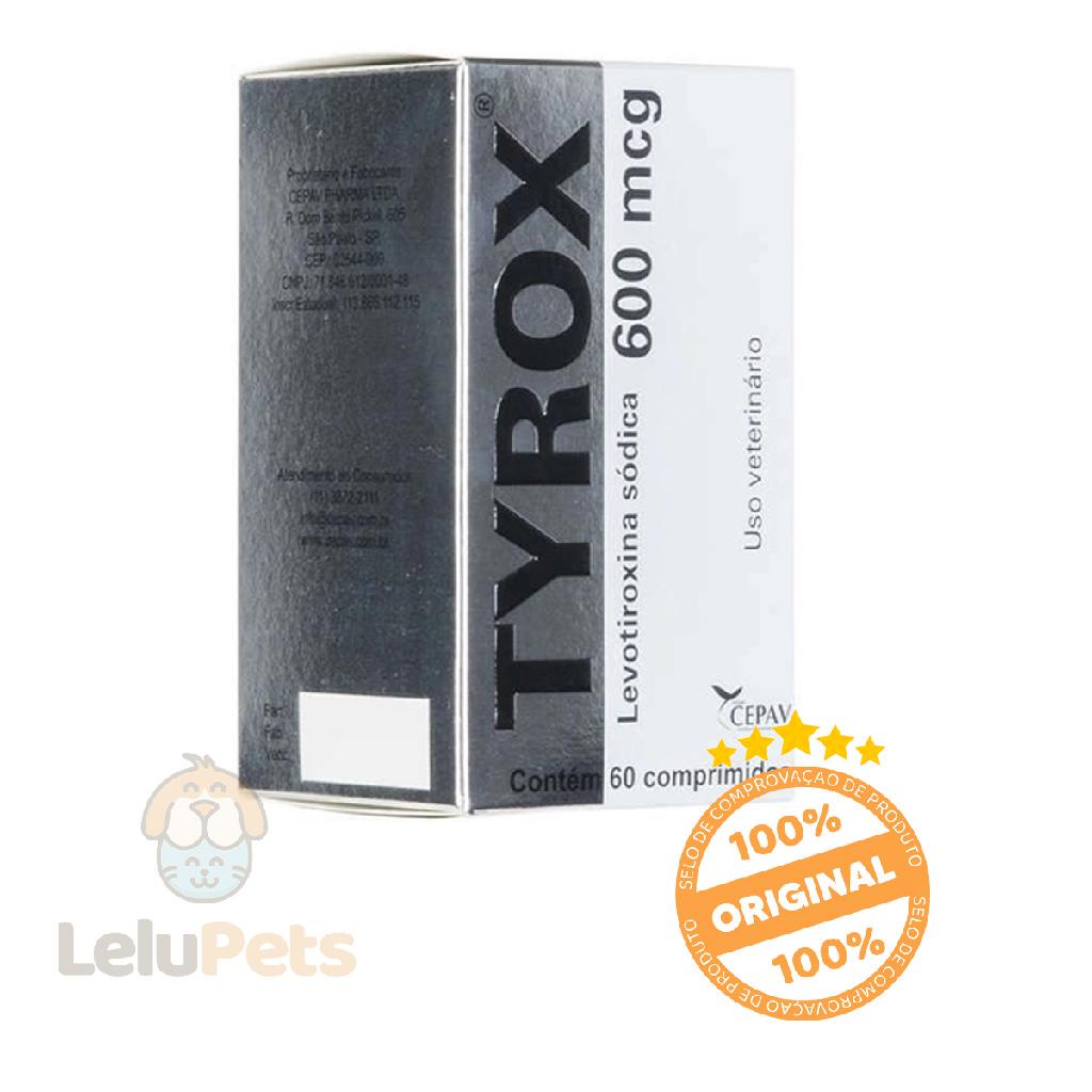 Repositor Hormonal para Cachorro Cepav Tyrox 600mg 60 Comp em Oferta na Shopee