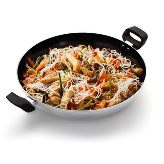 Panela Yakissoba Wok Nº32 Antiaderente Interno com Tampa de Vidro