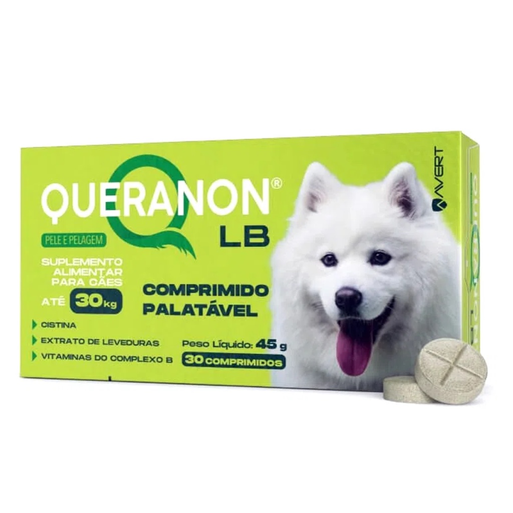 Suplemento Alimentar Queranon LB até 30kg - Avert Cães - Pets