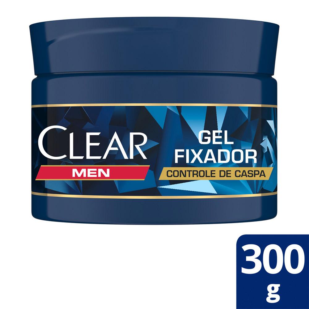 Gel Fixador Clear Men Ação Prolongada Controle de Caspa 300g em Oferta na Shopee