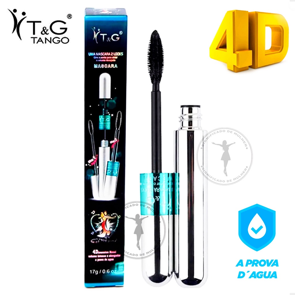 KIT 2 Rimel T&G Tango 2 em 1 Efeito 4D prova D´agua Original Definição Alta Qualidade Melhor Rimel