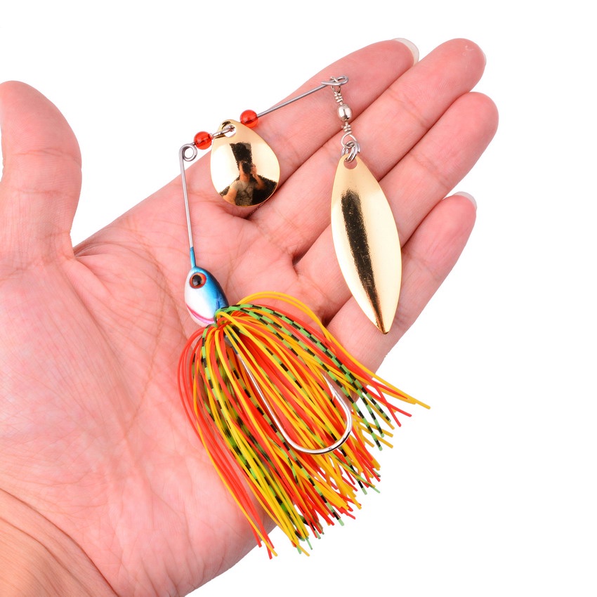 1pcs Spinner Isca Giratória 13.5G Metálica Lure Spinnerbait Tackle Wobbler Fishing