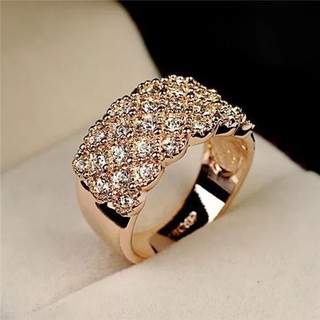 Anel Feminino Princesa Zirconia Revestido 18k
