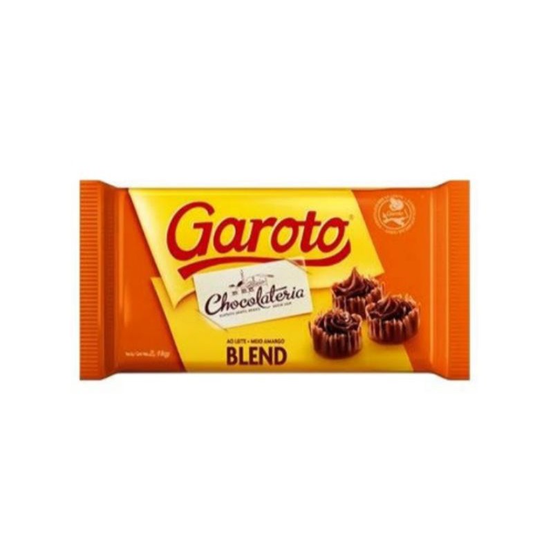 Barra de Chocolate Garoto Bland c/1kg Shopee Brasil