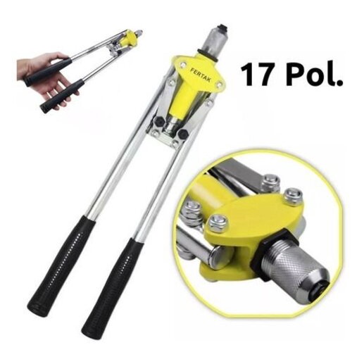 Alicate rebitador tipo alavanca manual rebite alumínio aço fixação fertak alta qualidade Rebite 3.2 A 4.8mm tipo manual