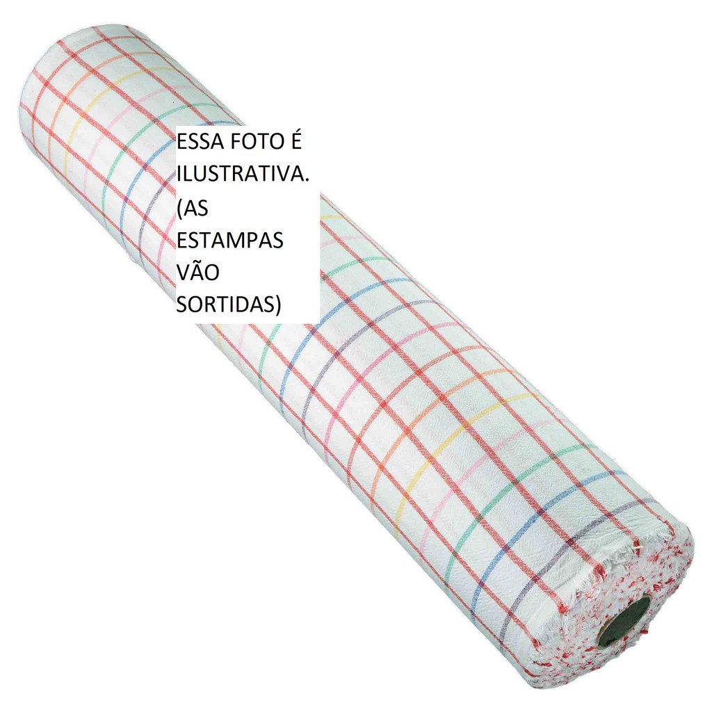 Tecido Alvejado Xadrez GROSSO Para Panos De Prato, Artesanato e Decoração! ( Kit C/ 10 M. )
