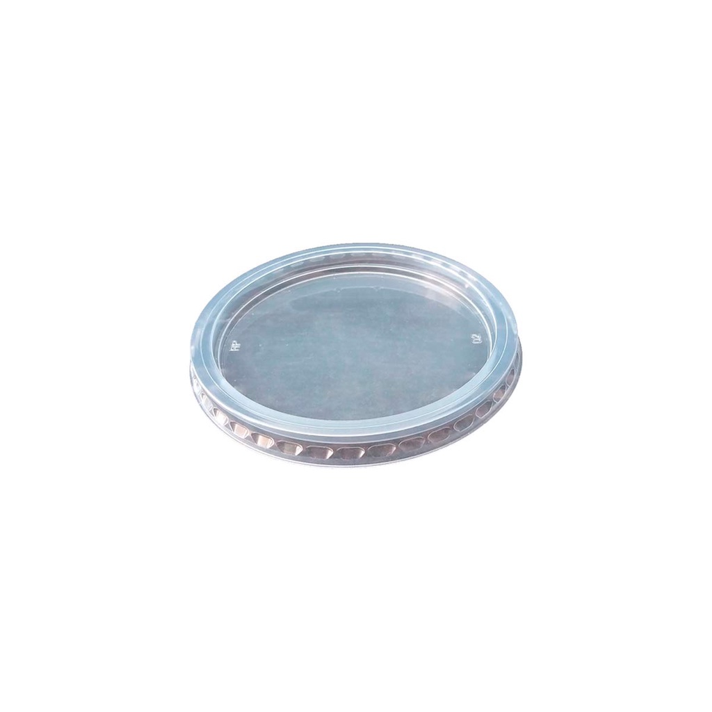 Tampa Plástica Transparente sem Furo 770ml Rioplastic 25und