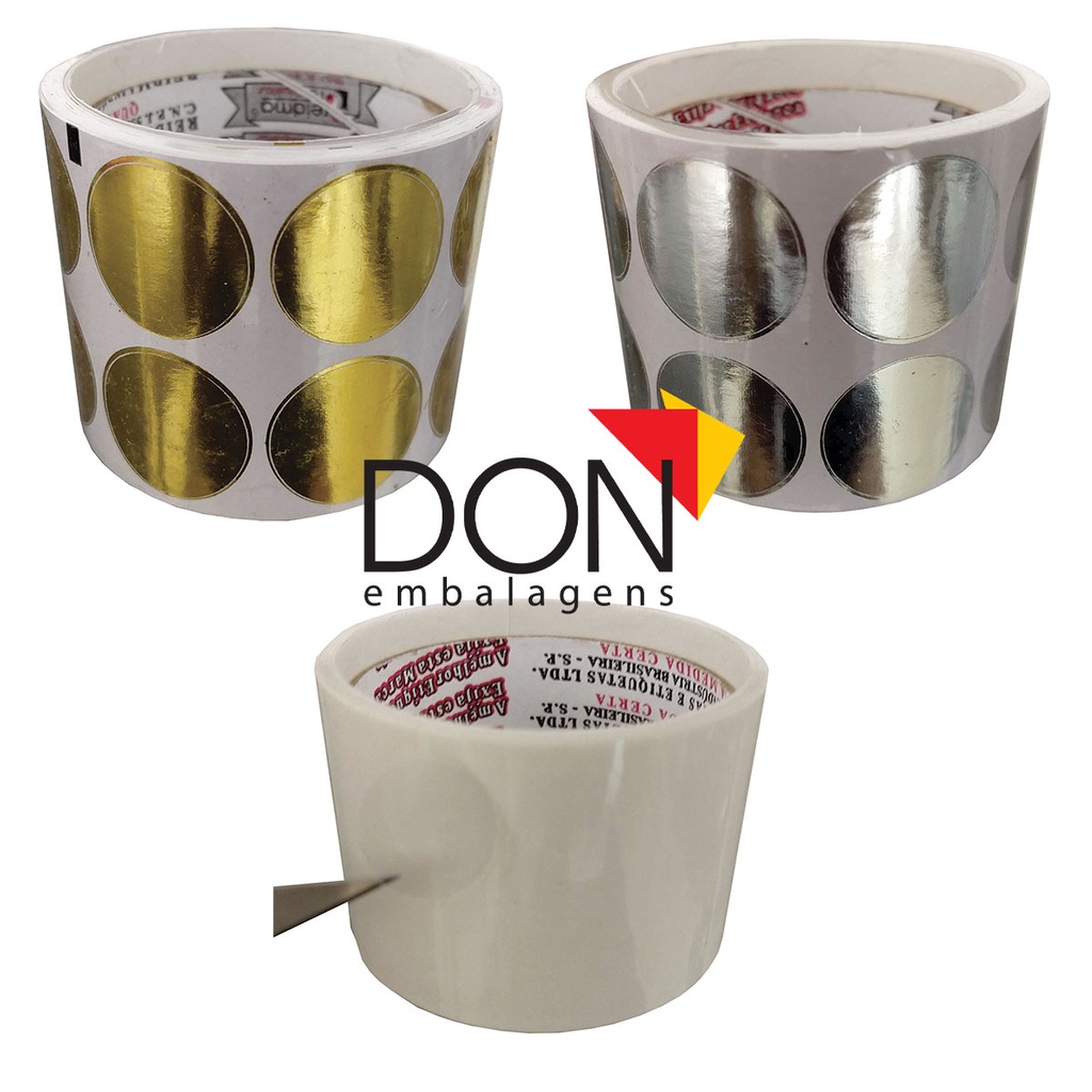 Etiqueta Adesivo Bola 20mm ou 2cm com 300 Unidades adesiva adesivada adesivado redonda redondo caixa convite sacola saquinho saco casamento em Oferta na Shopee
