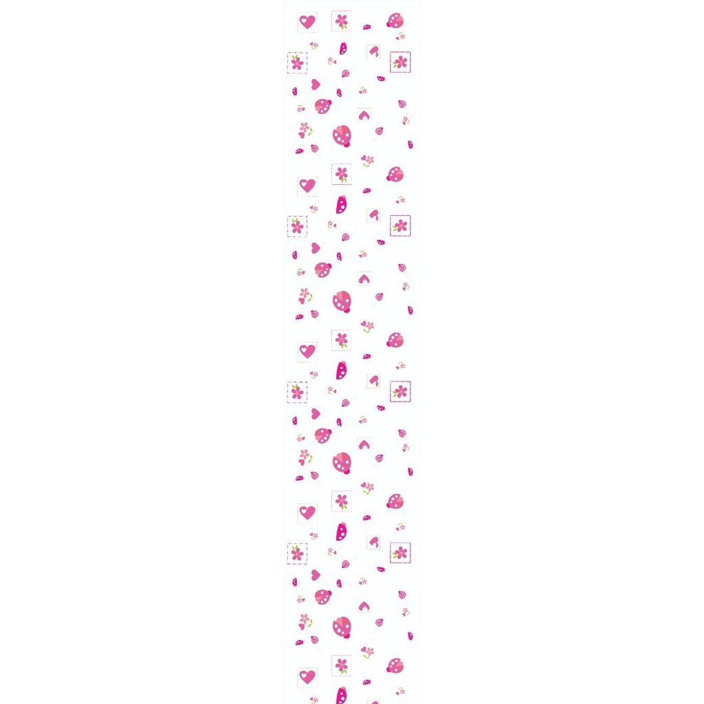 Papel Parede Adesivo Lavável Infantil Joaninha Ladybug Delic