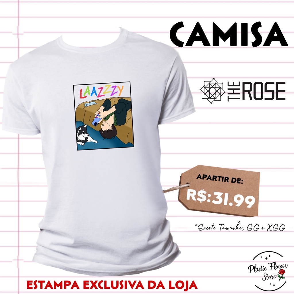 Camiseta Sublimada Do  The Rose Woosung Kpop Black Rose Laazzzy
