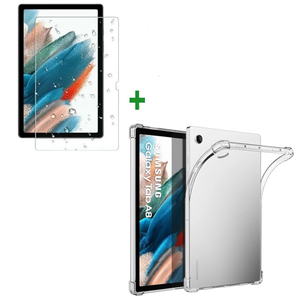 Capa Anti-impacto Para Tablet Galaxy Tab A8 10.5 2021 Tpu De Silicone Transparente Para SM-X200 SM-X205 em Oferta na Shopee