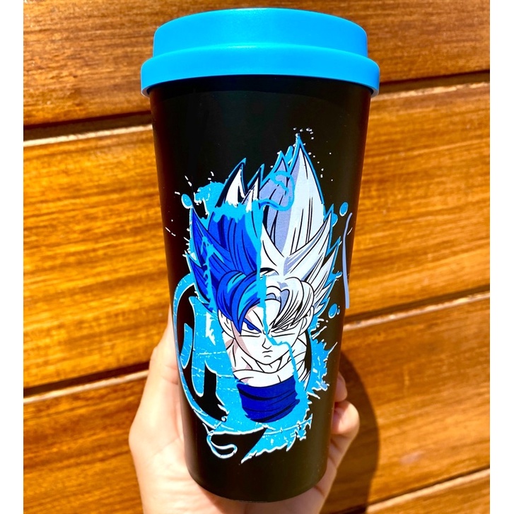 Copo Bucks Café Dbz Dragon Ball Z Goku Preto 600ml MD1