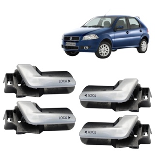 Kit 4 Gatilho Interno Da Maçaneta Palio 2008 2009 2010 2011 em Oferta na Shopee