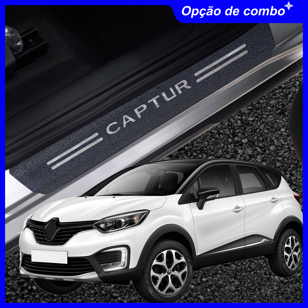 Soleira Renault Captur Kit 8 Peças jogo 4 Portas em Oferta na Shopee