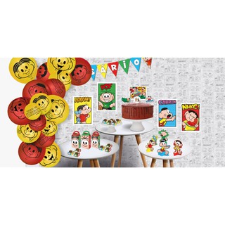 Kit festa turma da Monica - kit so um bolinho com 89 itens