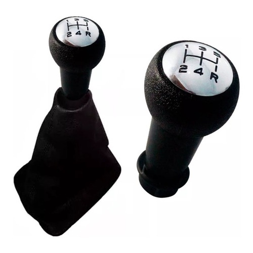 Coifa Cambio Manopla Bola Peugeot 206/207/sw Aro Cromado Pto