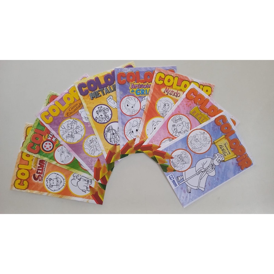 Livro infantil para colorir Diversos Temas - Bicho Esperto (novos)