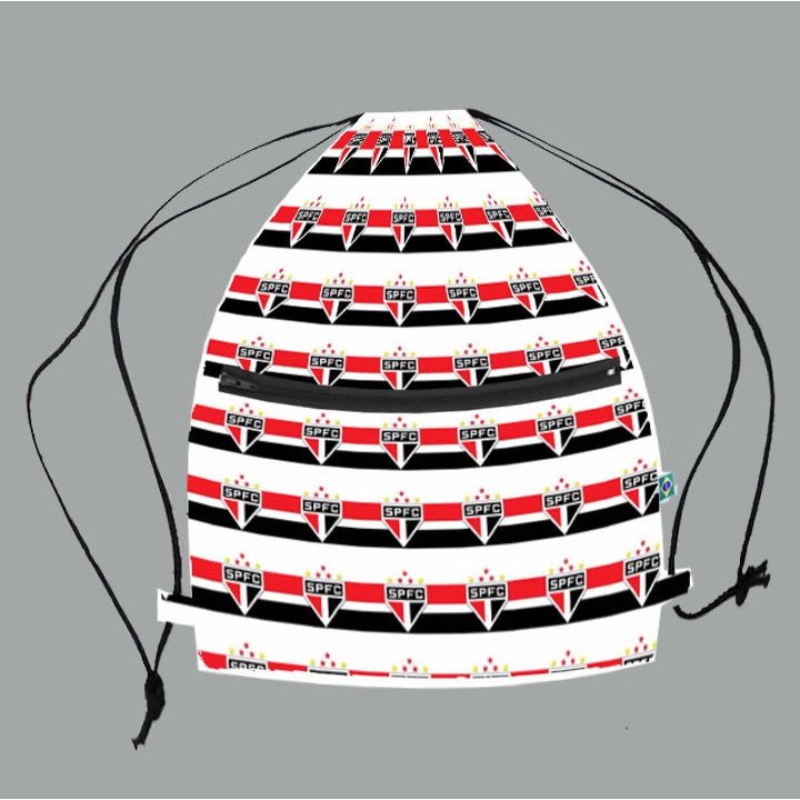 Mochila Saco com Forro São Paulo FC Tricolor ideal para academia, caminhada, passeio, ginastica, levar lanche Gym Bag Infantil jovem adulto sacochila