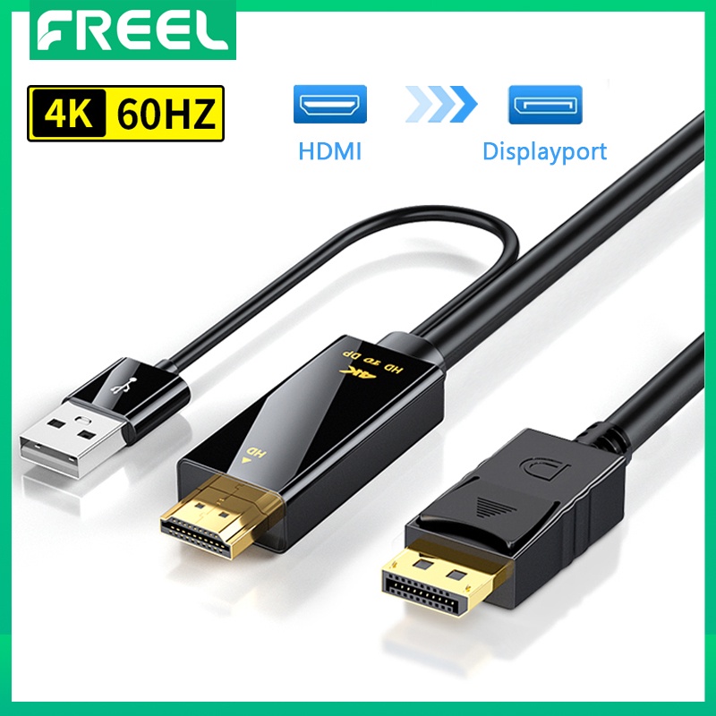 FREEL 4 K 60 Hz HDMI Para Displayport Cabo Conversor PS4 PS5 Xbox