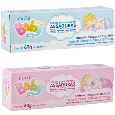 Creme Para Assaduras Baby Menino/menina 60g - Muriel