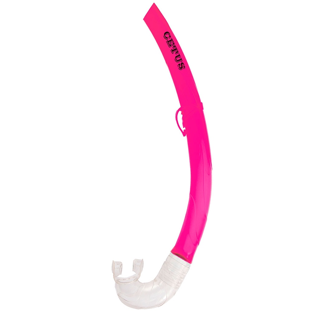Respirador Snorkel de Mergulho Cetus Beta Fun Rosa/Transparente