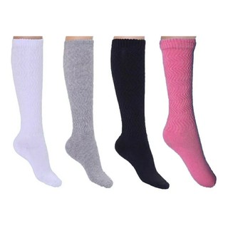 4/12 Pares  Meia Aeróbica 3/4  Fitness 58CM N 34 à 40 Adulto academia meias até o joelho coloridas meião moderno algodao