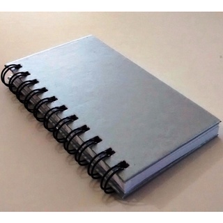 2 Cadernos Prata Folhas Sem Pauta 14x9 Cm Bloco De Anotações De Bolso Capa Dura