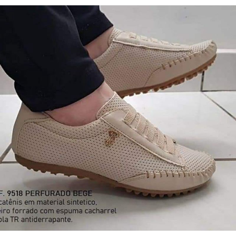 tenis feminino estilo mocatenis confort