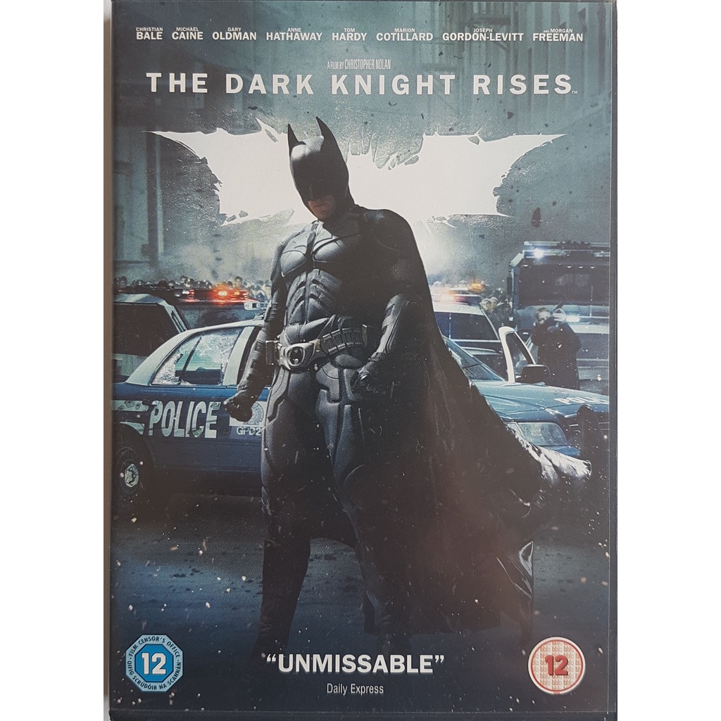 Dvd Batman The Dark Knight Rises ( Importado ) Região 2 Original ( Usado )
