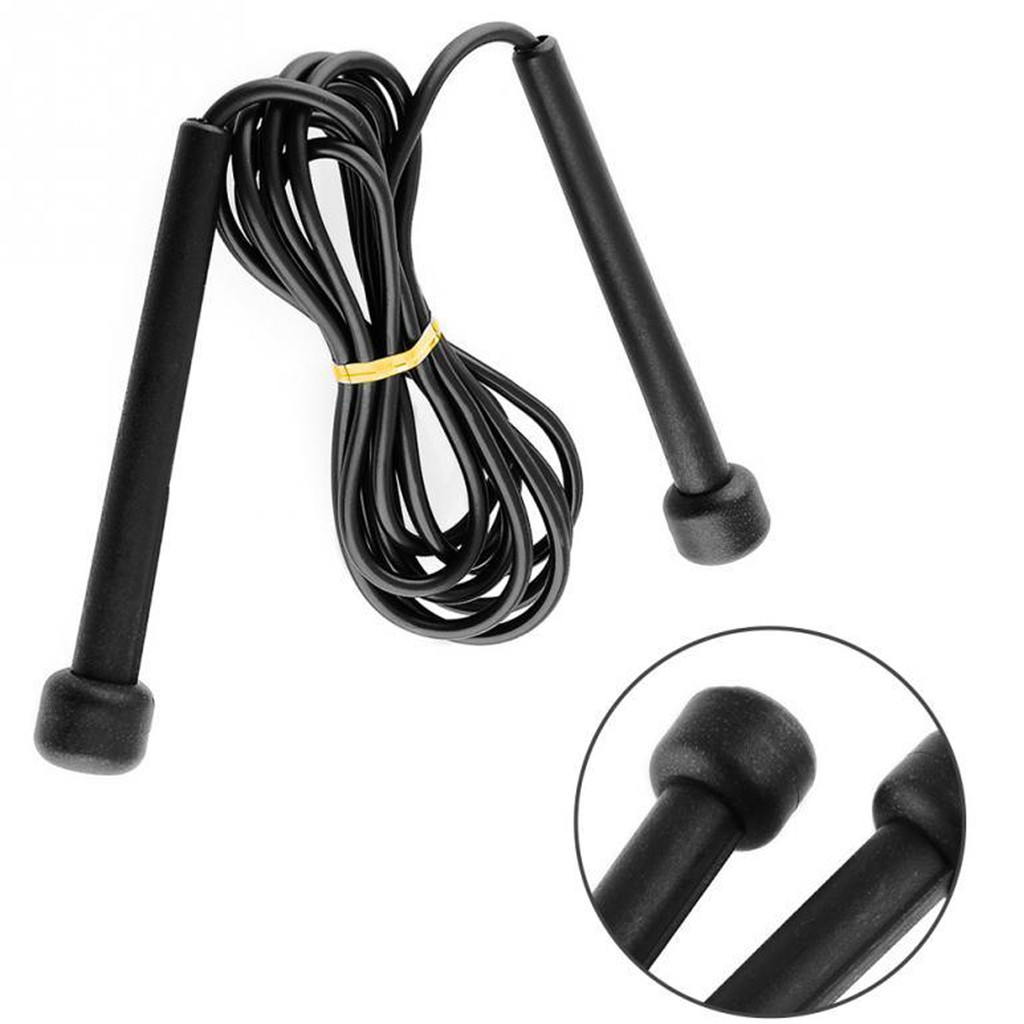 Corda De Pular Pvc Crossfit Exercicio Ajustável Leve 2,90 Metros