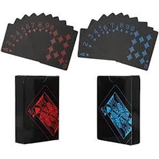 Jogo 2 Baralho Preto Prova D'agua Dourado Prateado Black Gold Silver Canastra Poker Lindo