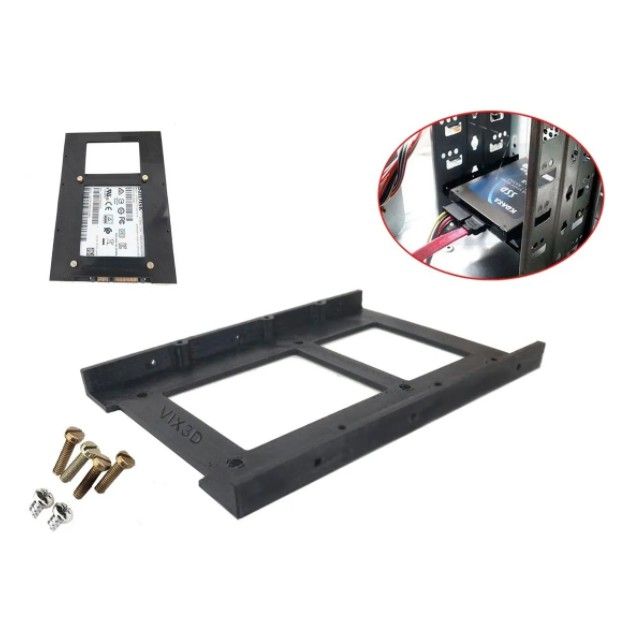 Adaptador Hd Portátil Ssd 2,5 P 3,5 Servidores E Desktop Pc