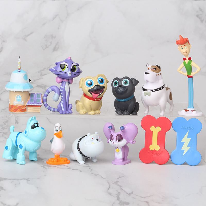 Ready Stock 12pcs/set Puppy Dog Pals Bingo Rolly Skateboards Action Figure  Toy Christmas Gift | Shopee Brasil