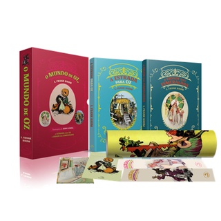 Livro A estrada para Oz e A cidade das Esmeraldas + Card + Marcador + Pôster