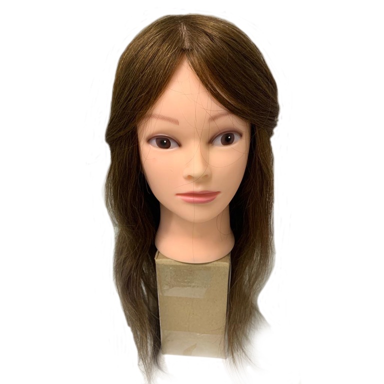 Cabeça Boneca 100% Natural + Suporte De Mesa