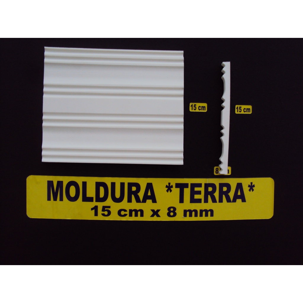 Roda Meio Moldura de Porta e Janela de EVA Autocolante 15 METROS *Terra 15cm de largura X 8mm de espessura*