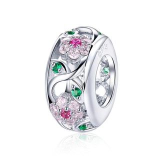 Pulseira Com Contas De Prata BSC039 Bamoer SPRING 925