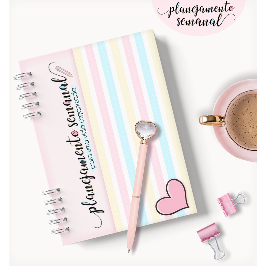 Planner Semanal Personzalido Shopee Brasil