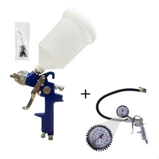 Pistola De Pintura Hvlp Bico 1.4mm + Calibrador De Pneu em Oferta na Shopee