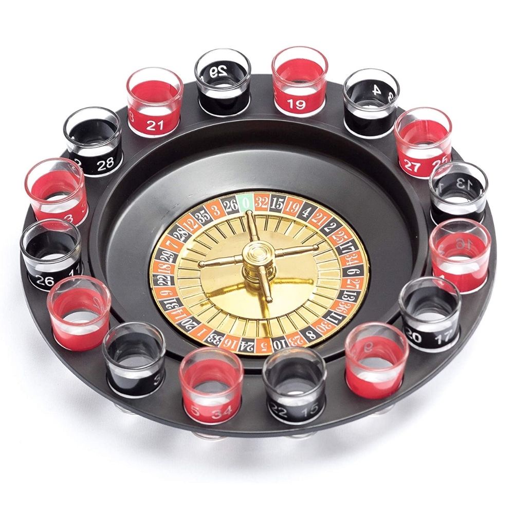 Cassino Roleta Jogo Shot - Drink 16 Copos Bebida Destilado
