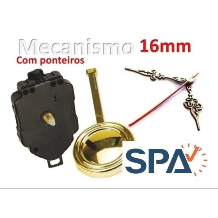 01 Uni.- Máquina Para Relógio De Parede Com Pêndulo-original