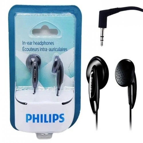 Fone De Ouvido Estéreo Philips Preto She1350/00 - Original sem microfone