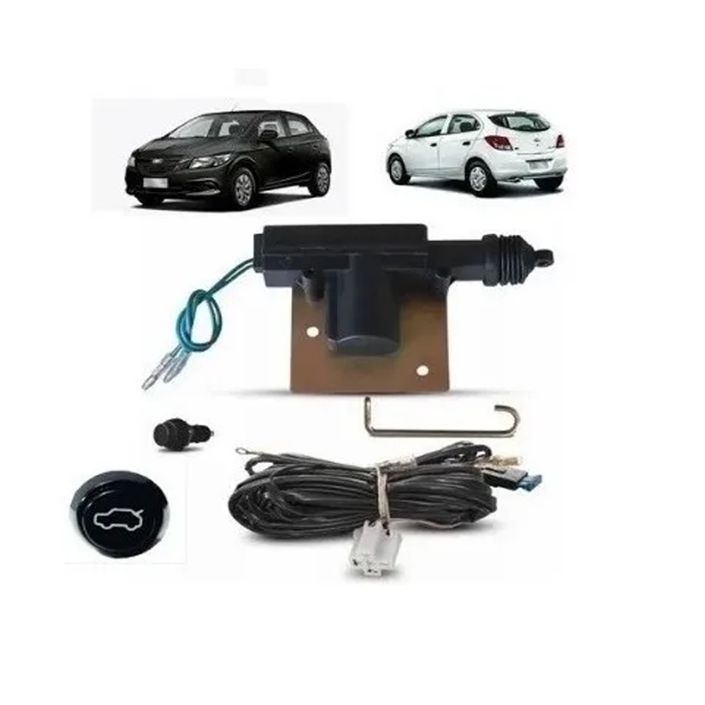Kit Trava e Destrava Porta Malas Eletrico Onix Joy Com Botao - GM51