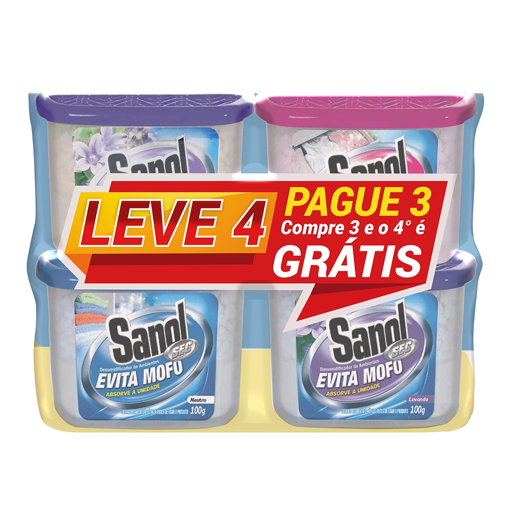 Kit Evita Mofo Sanol Sec Leve 4 Pague 3 - 4x100g em Oferta na Shopee