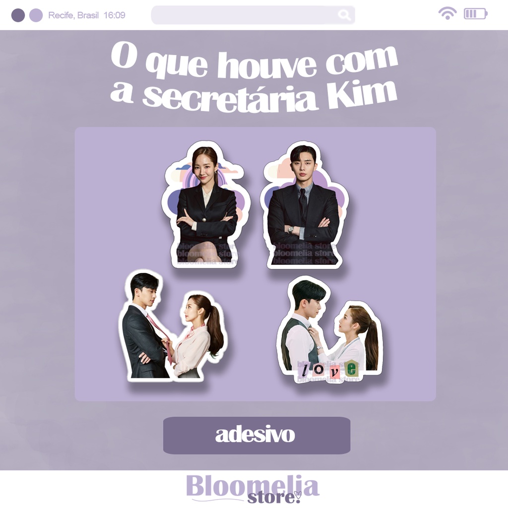 14 Sticker/Adesivo Dorama O que Houve com a Secretária Kim | What's Wrong  with Secretary Kim? | Kdrama Drama Coreano | Park Seo Joon Park Min Young |  Shopee Brasil