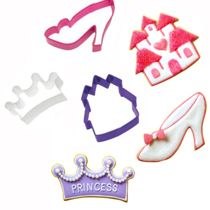 Kit Cortador de Objetos de Princesa em Aço para Massas - C1664 em Oferta na Shopee